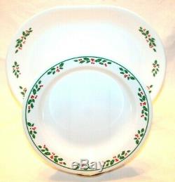 Corelle Corning Ware Holiday Holly Berry 48-Pc Christmas Dishes Dinnerware Set