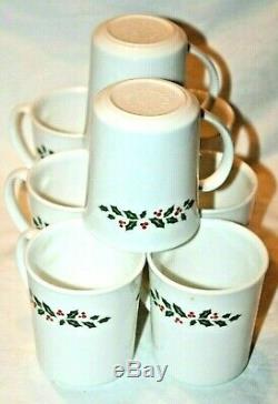 Corelle Corning Ware Holiday Holly Berry 48-Pc Christmas Dishes Dinnerware Set