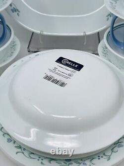 Corelle Country Cottage 25 pc Dinnerware Set withLunch Plates Platter Mugs Serve 4