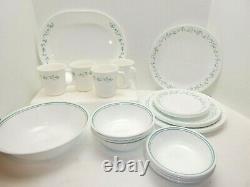 Corelle Country Cottage 26 pc Dinnerware Set Corning Mugs Bowls Serving Plates