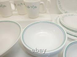 Corelle Country Cottage 26 pc Dinnerware Set Corning Mugs Bowls Serving Plates
