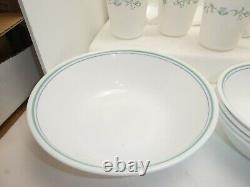 Corelle Country Cottage 26 pc Dinnerware Set Corning Mugs Bowls Serving Plates