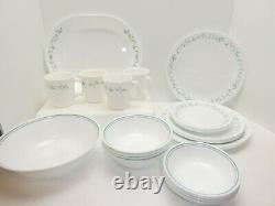 Corelle Country Cottage 26 pc Dinnerware Set Corning Mugs Bowls Serving Plates