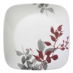 Corelle Kyoto Leaves 16-Piece Dinnerware Set Elegant Microwave Dishwasher Safe