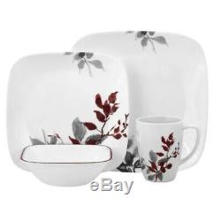 Corelle Lifestyles Kyoto Leaves Square 16-pc. Dinnerware Set