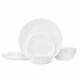 Corelle Livingware 18-Piece Glass Dinnerware Set, Winter Frost White, Service