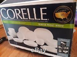 Corelle Livingware Dinnerware set Winter Frost White, Service for 12
