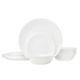 Corelle Livingware Piece Dinnerware Set, Winter Frost White, Service for 8 Set