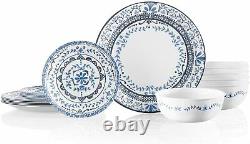 Corelle Portofino Round Dinnerware Set for 6 Proudly Made in the USA-NEW