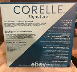 Corelle Signature Amalfi Azul 16-pc Dinnerware. Plates, Bowls, Mugs. BRAND NEW