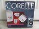Corelle Square Dishes 16 Piece Dinnerware Set Country Rooster Dawn Service For 4