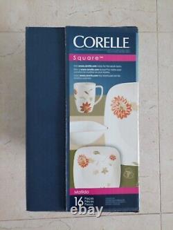 Corelle Square Matilda 16-pc Dinnerware Set- NIB