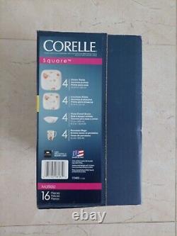 Corelle Square Matilda 16-pc Dinnerware Set- NIB