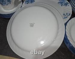 Corelle USA Vintage Blue Velvet 32pc Dinner and Plates Soup Bowls Cup Saucers 8
