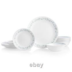 Corelle Vitrelle 18-Piece Service for 6 Dinnerware Set Triple Layer Glass and