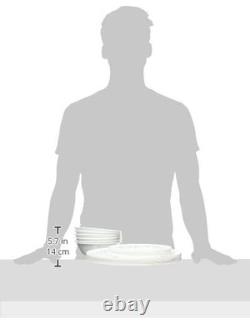 Corelle Vitrelle 18-Piece Service for 6 Dinnerware Set Triple Layer Glass and