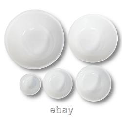 Corelle Winter Frost White, Chip Resistant Dinnerware Set, Service for 8, 50 pcs