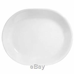 Corelle Winter Frost White Dinnerware Set with Lids (38-Piece, Service for 12)
