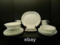 Corelle Winter Frost White Swirl Dinnerware