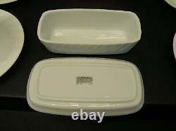 Corelle Winter Frost White Swirl Dinnerware