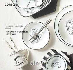 Corelle x Peanuts Snoopy &charlie Square 10p set Dinnerware/Plate, Bowl, USA, Korea