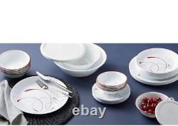 Correlle Vitrelle 78 Piece Service For 12 Dinnerware Set, Classic Splendor