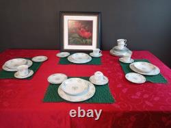Cotillion by International China Juliet 3729 Floral Dinner Set for 6. 30pcs