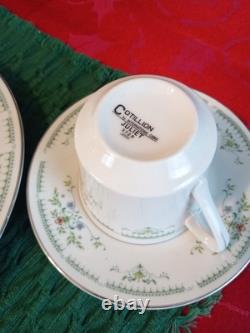 Cotillion by International China Juliet 3729 Floral Dinner Set for 6. 30pcs