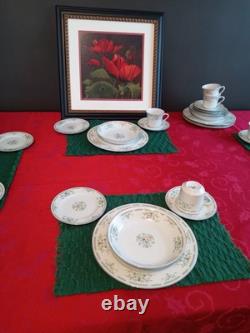 Cotillion by International China Juliet 3729 Floral Dinner Set for 6. 30pcs