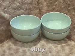 Crate & Barrel ROULETTE WHITE Set Of 24 Dinner Set Spal Porcelain Portugal