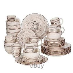 Cream Porcelain Ceramic Dinnerware Set for 4 8 12 SKU 70075