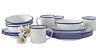 Crow Canyon Home Vintage Style Enamelware 16 Pc Starter Dinnerware Set Svc for 4