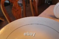 Crown Ming Fine China Vintage Royal Palm Pattern 44 Piece Dinnerware Grouping
