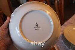 Crown Ming Fine China Vintage Royal Palm Pattern 44 Piece Dinnerware Grouping