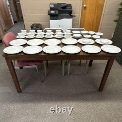 Crystal Garden Fine China Floral Dinner Service Set Plates Bowls Cups Saucers