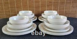 Culinary Arts Stack Up Porcelain 16pc Dinnerware Service For 4