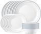 DINNERWARE SETS (18-Piece, Service for 6) Dinner/Snack Plates & Bowls