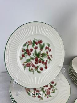 DO908 MIKASA SUMMER TRELLIS Six 5 pc place setting minus 1 saucer 29 Pieces