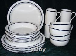 Dansk Christianshavn Blue Bistro 15 Pc Dinnerware Set Plates Bowls Mugs Free Sh