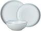 Denby White Speckle 12 Piece Tableware Set