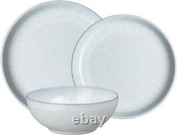 Denby White Speckle 12 Piece Tableware Set