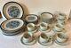 Designer's Collection Farmhouse Stoneware Blue Shasta Dinnerware Japan 40 Pcs