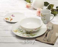 Dinner Set Easter Gift quality porcelain HandPaint Lightweight 16 Pc for 4