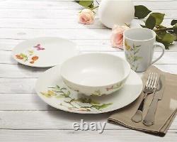 Dinner Set Easter Gift quality porcelain HandPaint Lightweight 16 Pc for 4