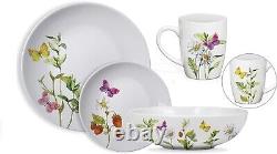 Dinner Set Easter Gift quality porcelain HandPaint Lightweight 16 Pc for 4