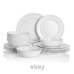Dinnerware 32 oz bowls, 11'' dinner plates, 9 salad/dessert plates Pure White