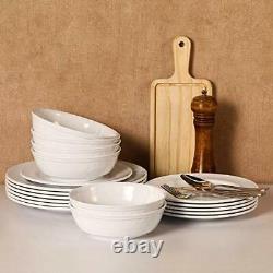 Dinnerware 32 oz bowls, 11'' dinner plates, 9 salad/dessert plates Pure White
