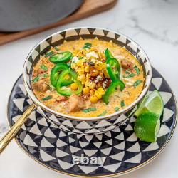 Dinnerware Black & White Medallion Stoneware 12 Piece Set Dinner Service Sets