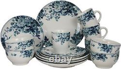 Dinnerware Plate Set Gift Handpaint Farm Stoneware 16pcHigh Quality Material