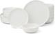 Dinnerware Set, 24 Seven White 18-Piece Dinnerware Set, Service for 6, Porcelain